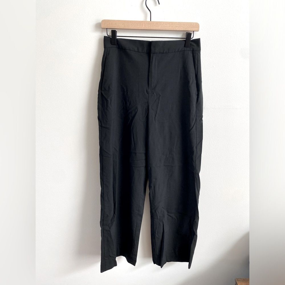 Everlane Black Wide Leg Wool Blend Pants - Size 2